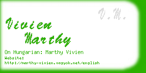 vivien marthy business card